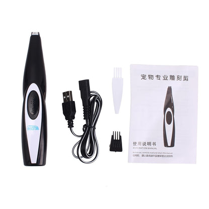Dog Clippers Professional Pet Foot Hair Trimmer Dog Growing Clipper USB Rechargeable Butt Ear Eyes Hair Cutter Remover Low-noise
